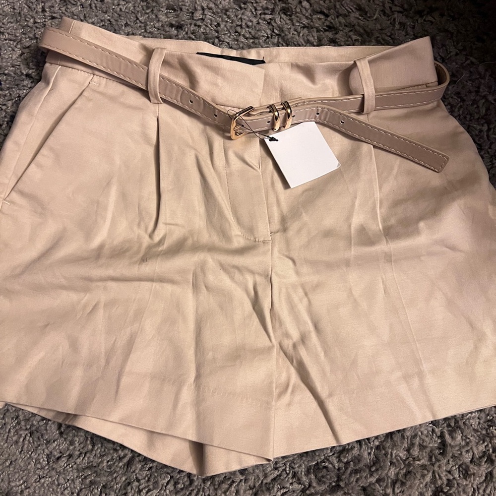 Zara Cream Dress Shorts